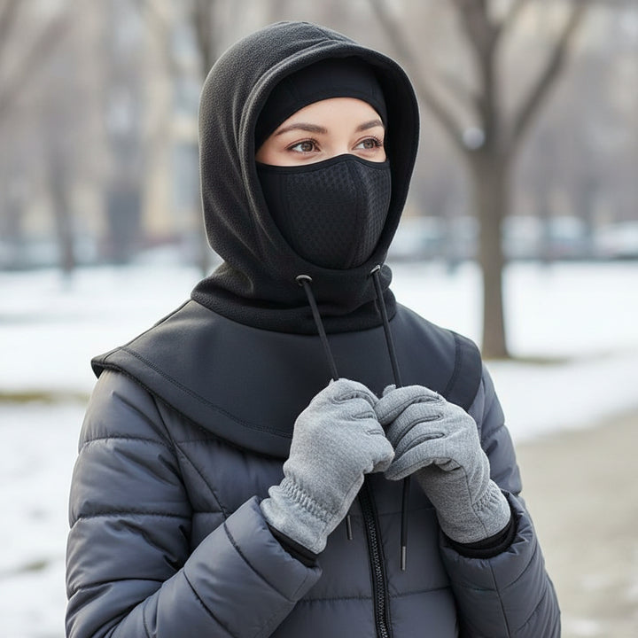 Unisex Full Face Mask Balaclava Beanie for Windproof and Warm-Bon Voyage Vintage