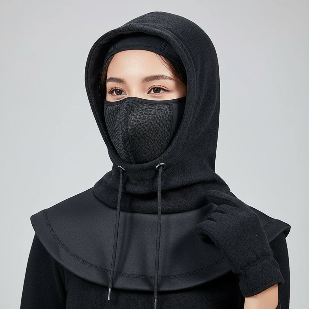 Unisex Full Face Mask Balaclava Beanie for Windproof and Warm-Bon Voyage Vintage