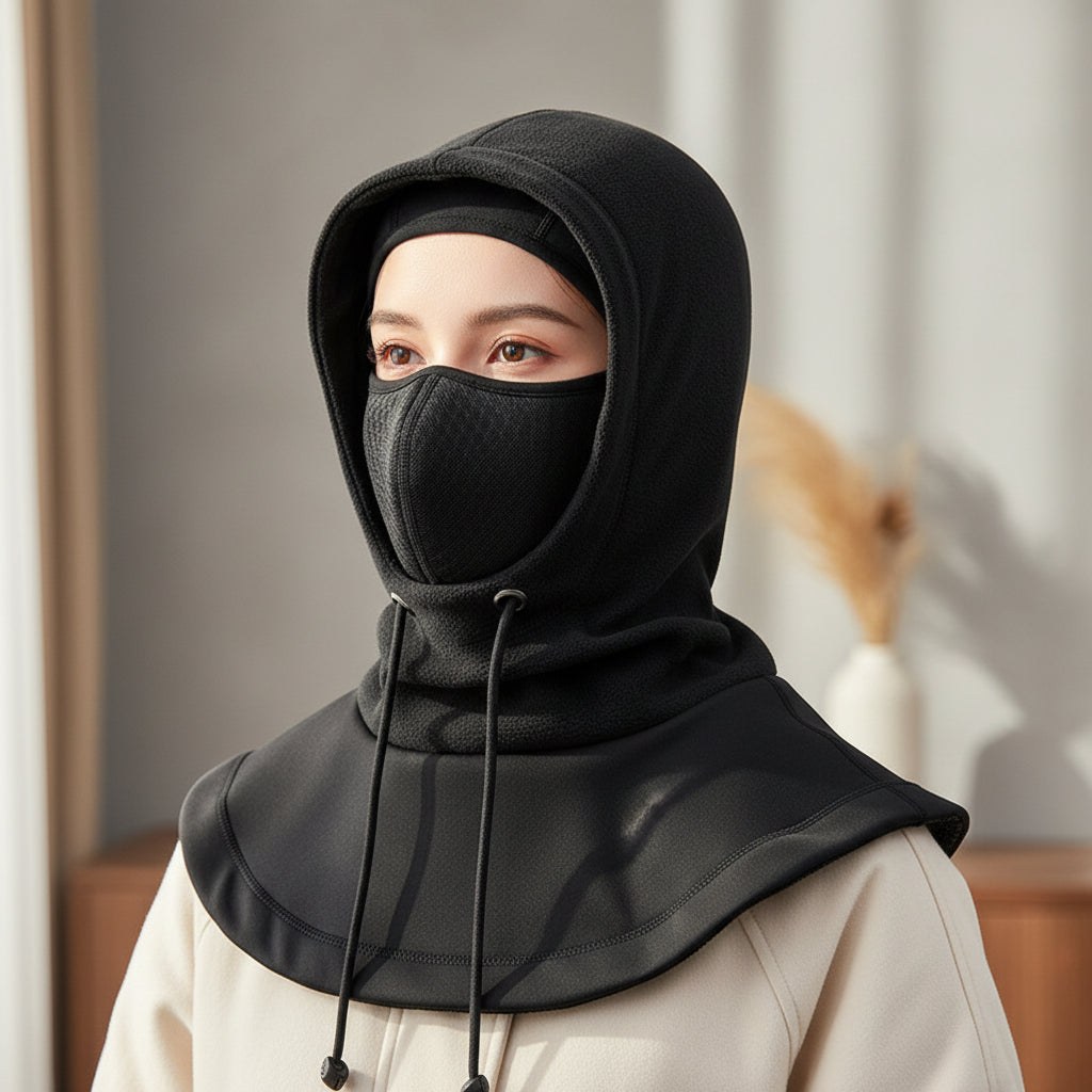 Unisex Full Face Mask Balaclava Beanie for Windproof and Warm-Bon Voyage Vintage