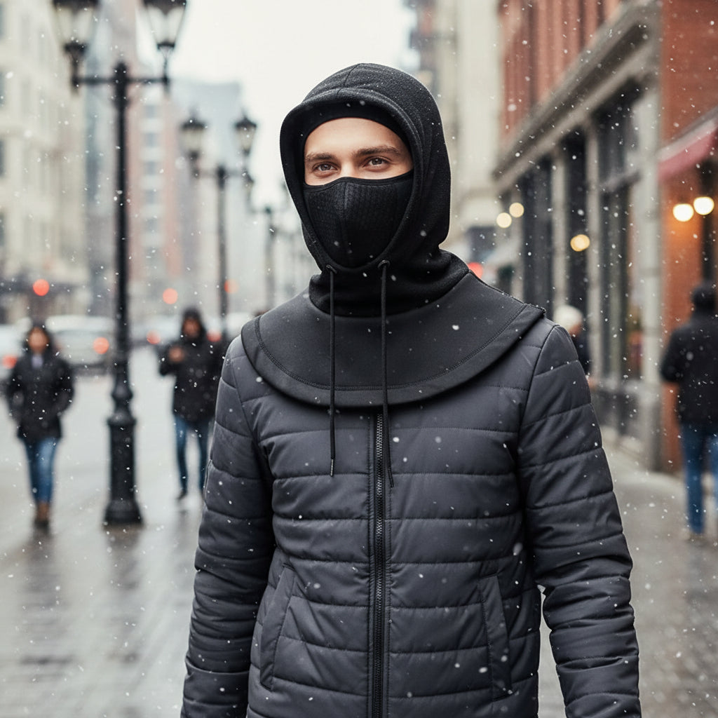 Unisex Full Face Mask Balaclava Beanie for Windproof and Warm-Bon Voyage Vintage