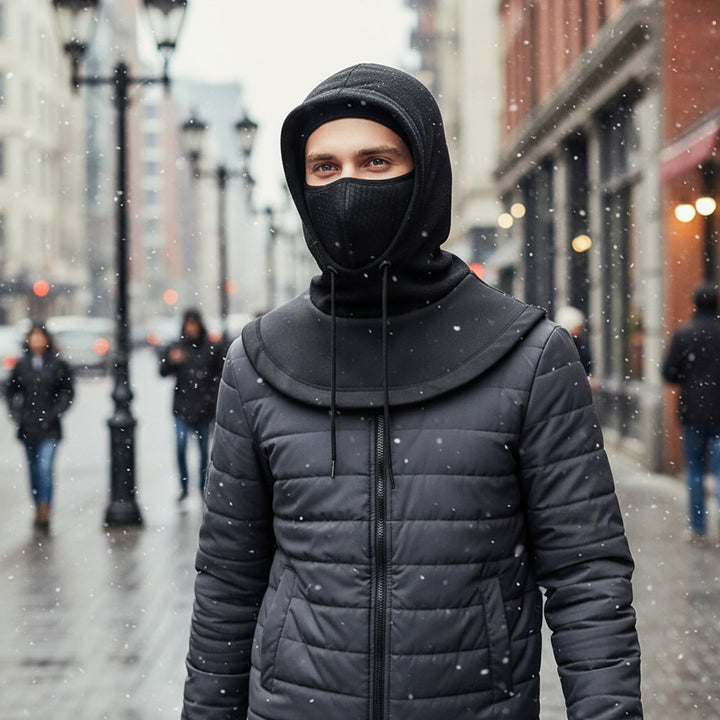 Unisex Full Face Mask Balaclava Beanie for Windproof and Warm-Bon Voyage Vintage