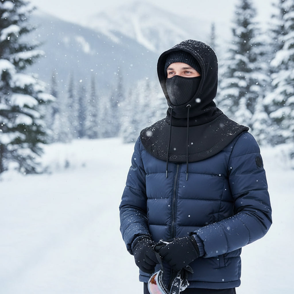 Unisex Full Face Mask Balaclava Beanie for Windproof and Warm-Bon Voyage Vintage