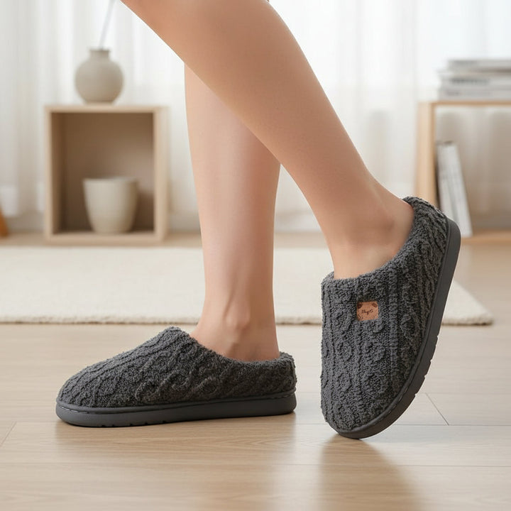 Warm & Cozy Teddy Bear Slippers for Women-Bon Voyage Vintage