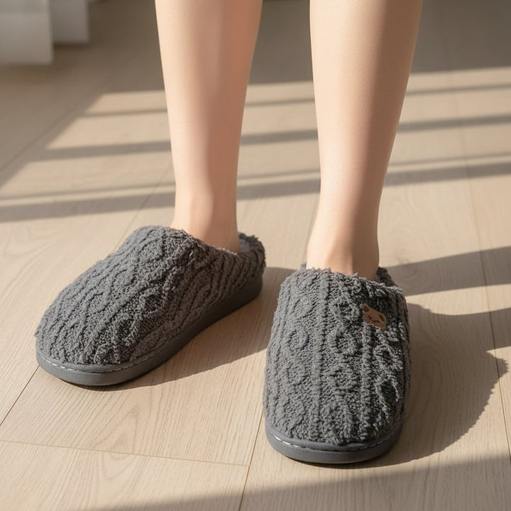 Warm & Cozy Teddy Bear Slippers for Women-Bon Voyage Vintage