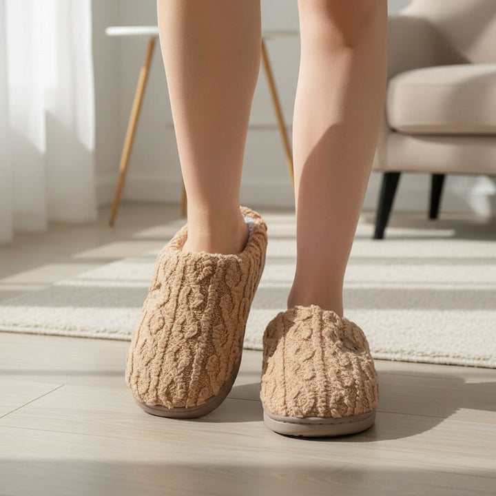 Warm & Cozy Teddy Bear Slippers for Women-Bon Voyage Vintage