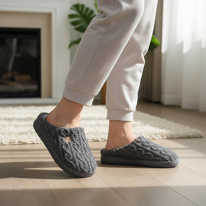 Warm & Cozy Teddy Bear Slippers for Women-Bon Voyage Vintage