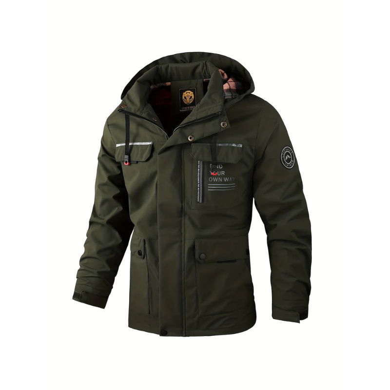 Windproof Hooded Cold Weather Coat For Men's-Bon Voyage Vintage