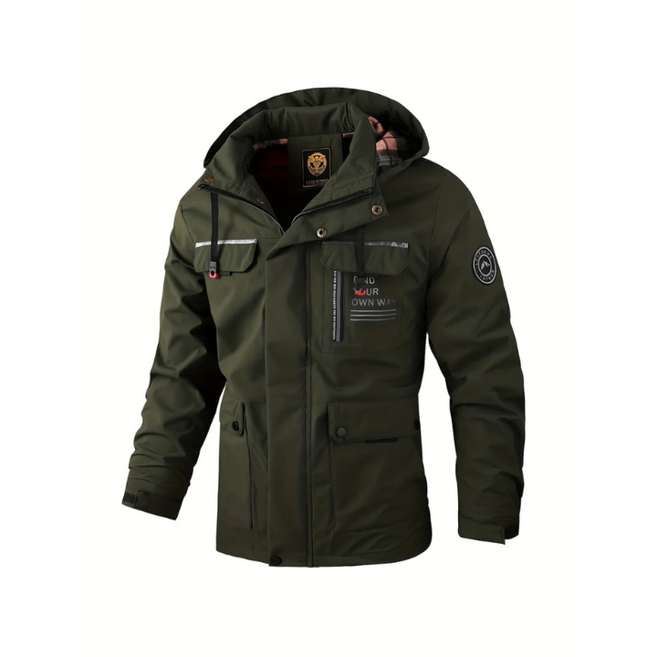 Windproof Hooded Cold Weather Coat For Men's-Bon Voyage Vintage