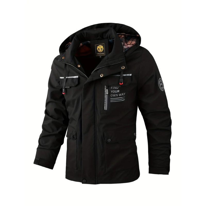 Windproof Hooded Cold Weather Coat For Men's-Bon Voyage Vintage