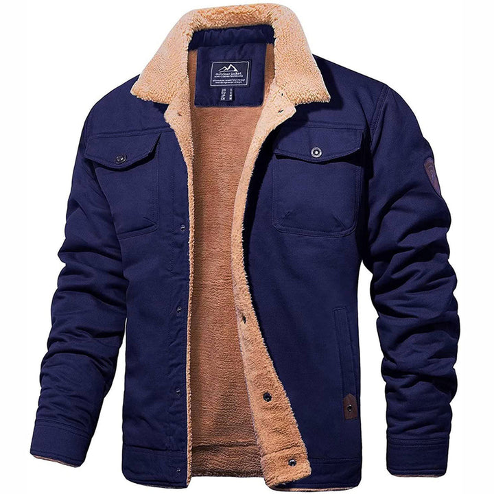 Winter Bomber Jacket Cotton Blend Cold Weather Outerwear-Bon Voyage Vintage