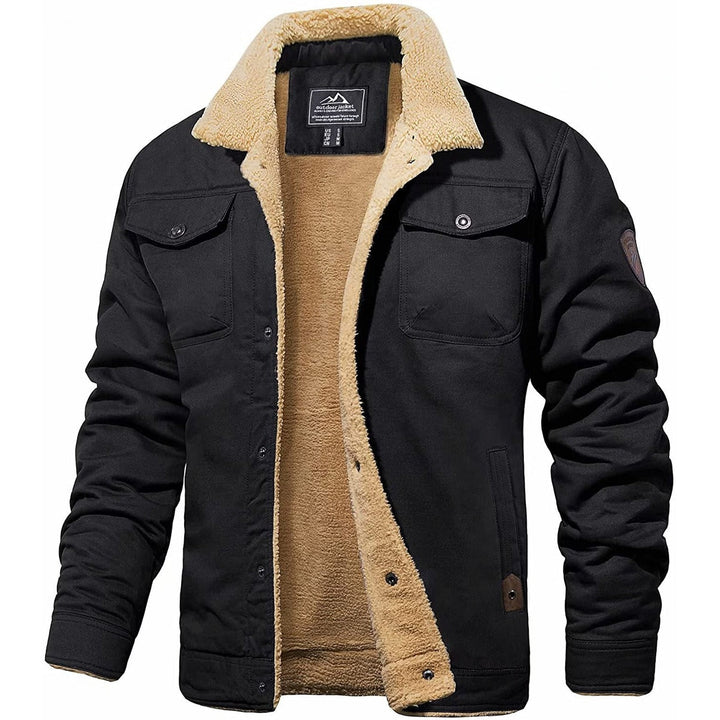 Winter Bomber Jacket Cotton Blend Cold Weather Outerwear-Bon Voyage Vintage