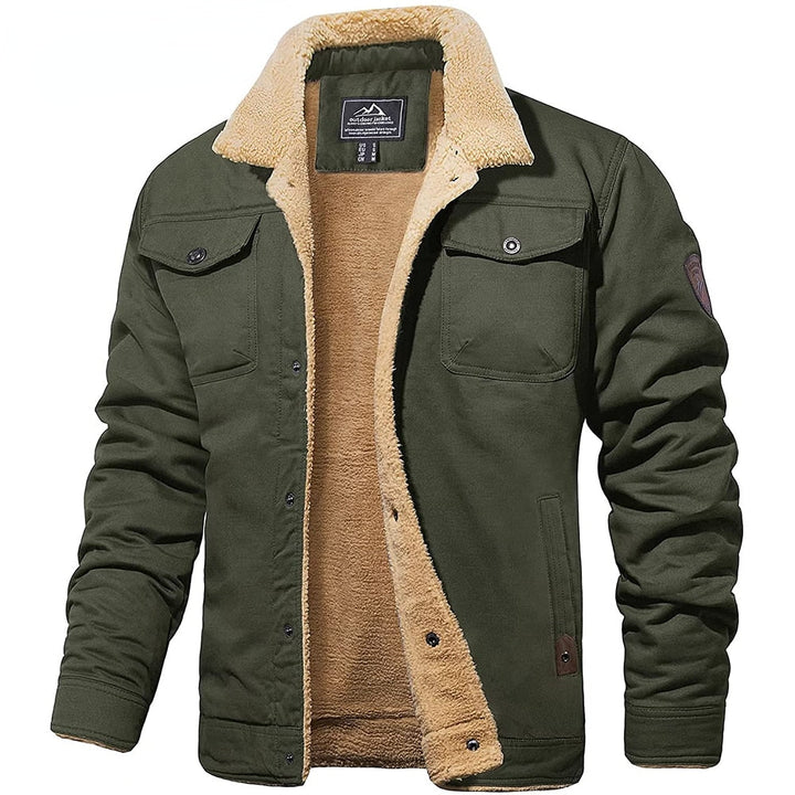 Winter Bomber Jacket Cotton Blend Cold Weather Outerwear-Bon Voyage Vintage