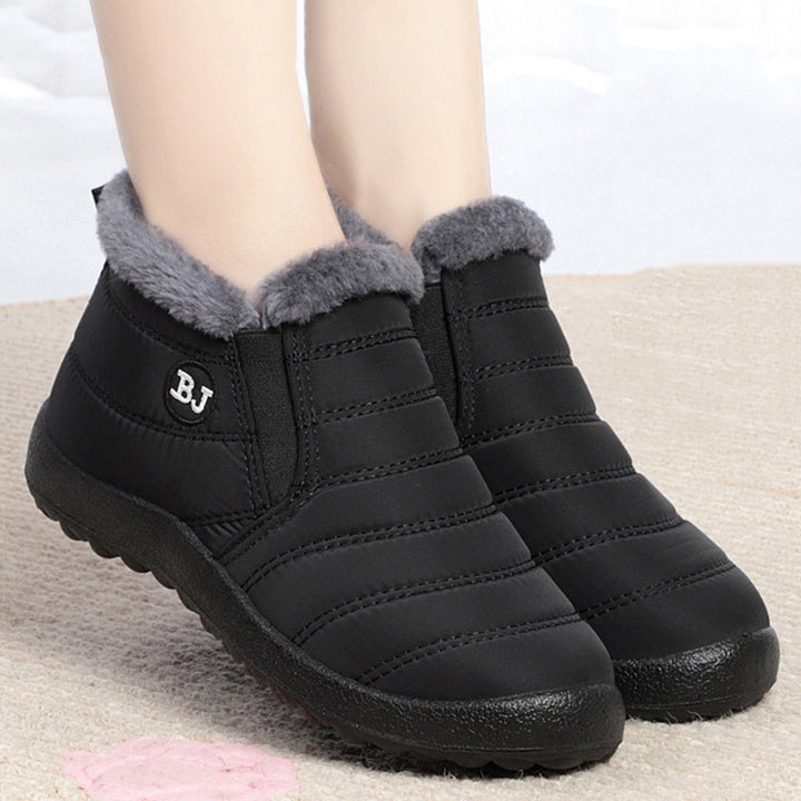 Winter Hiking Boots Non-Slip Thick Sole Insulated Boots with Round Toe-Bon Voyage Vintage