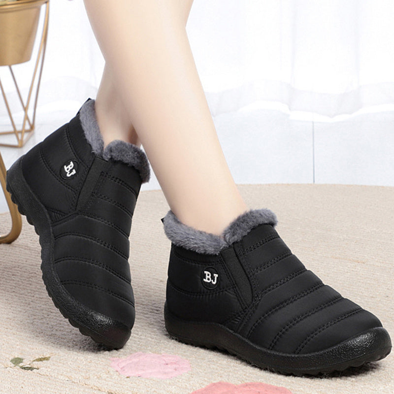 Winter Hiking Boots Non-Slip Thick Sole Insulated Boots with Round Toe-Bon Voyage Vintage