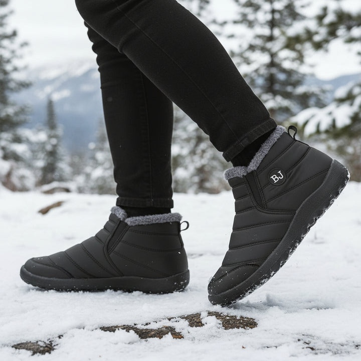 Winter Hiking Boots Non-Slip Thick Sole Insulated Boots with Round Toe-Bon Voyage Vintage