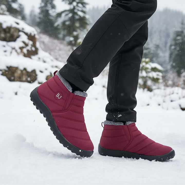 Winter Hiking Boots Non-Slip Thick Sole Insulated Boots with Round Toe-Bon Voyage Vintage
