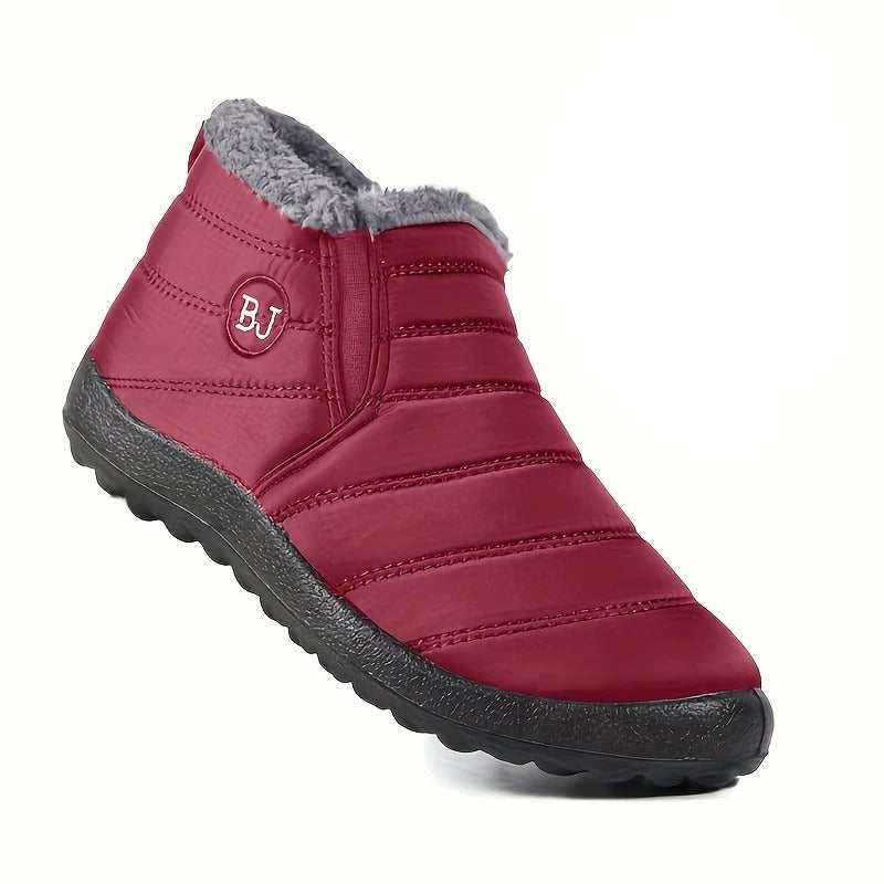 Winter Hiking Boots Non-Slip Thick Sole Insulated Boots with Round Toe-Bon Voyage Vintage