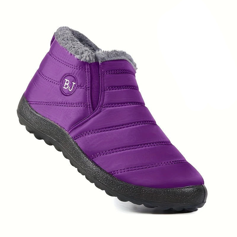 Winter Hiking Boots Non-Slip Thick Sole Insulated Boots with Round Toe-Bon Voyage Vintage