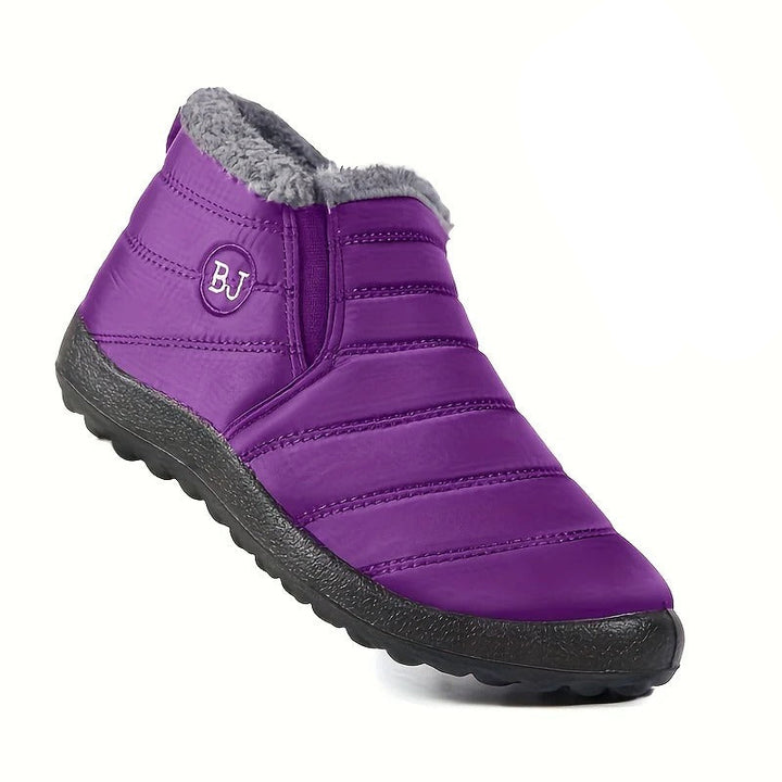 Winter Hiking Boots Non-Slip Thick Sole Insulated Boots with Round Toe-Bon Voyage Vintage