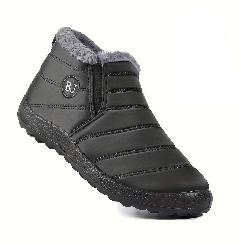 Winter Hiking Boots Non-Slip Thick Sole Insulated Boots with Round Toe-Bon Voyage Vintage
