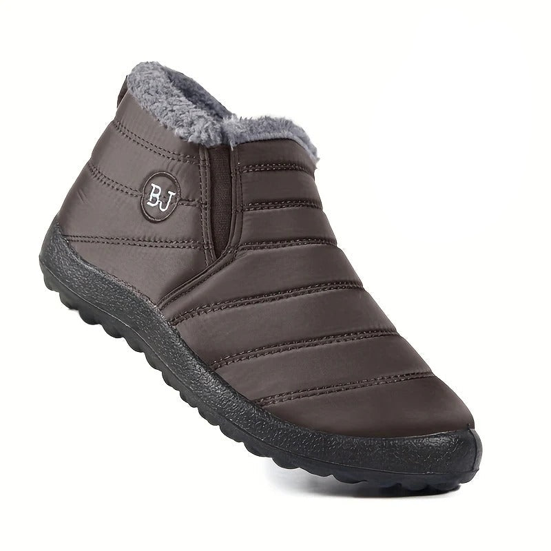 Winter Hiking Boots Non-Slip Thick Sole Insulated Boots with Round Toe-Bon Voyage Vintage