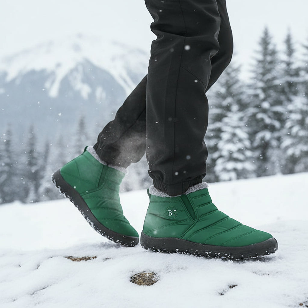 Winter Hiking Boots Non-Slip Thick Sole Insulated Boots with Round Toe-Bon Voyage Vintage