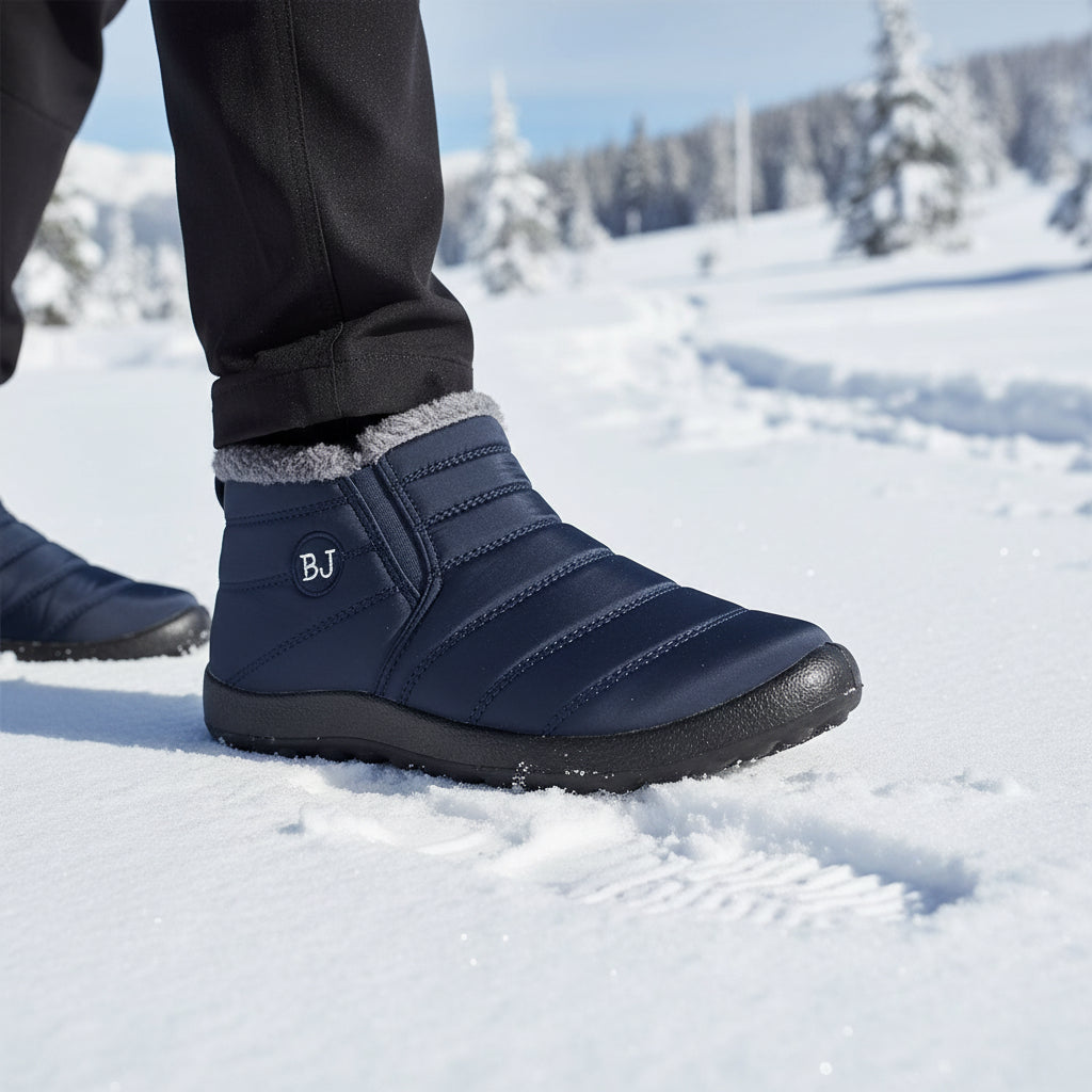 Winter Hiking Boots Non-Slip Thick Sole Insulated Boots with Round Toe-Bon Voyage Vintage