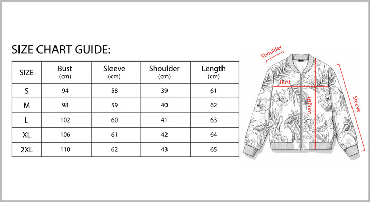 Women's Zip-Up Botanical Print Jacket