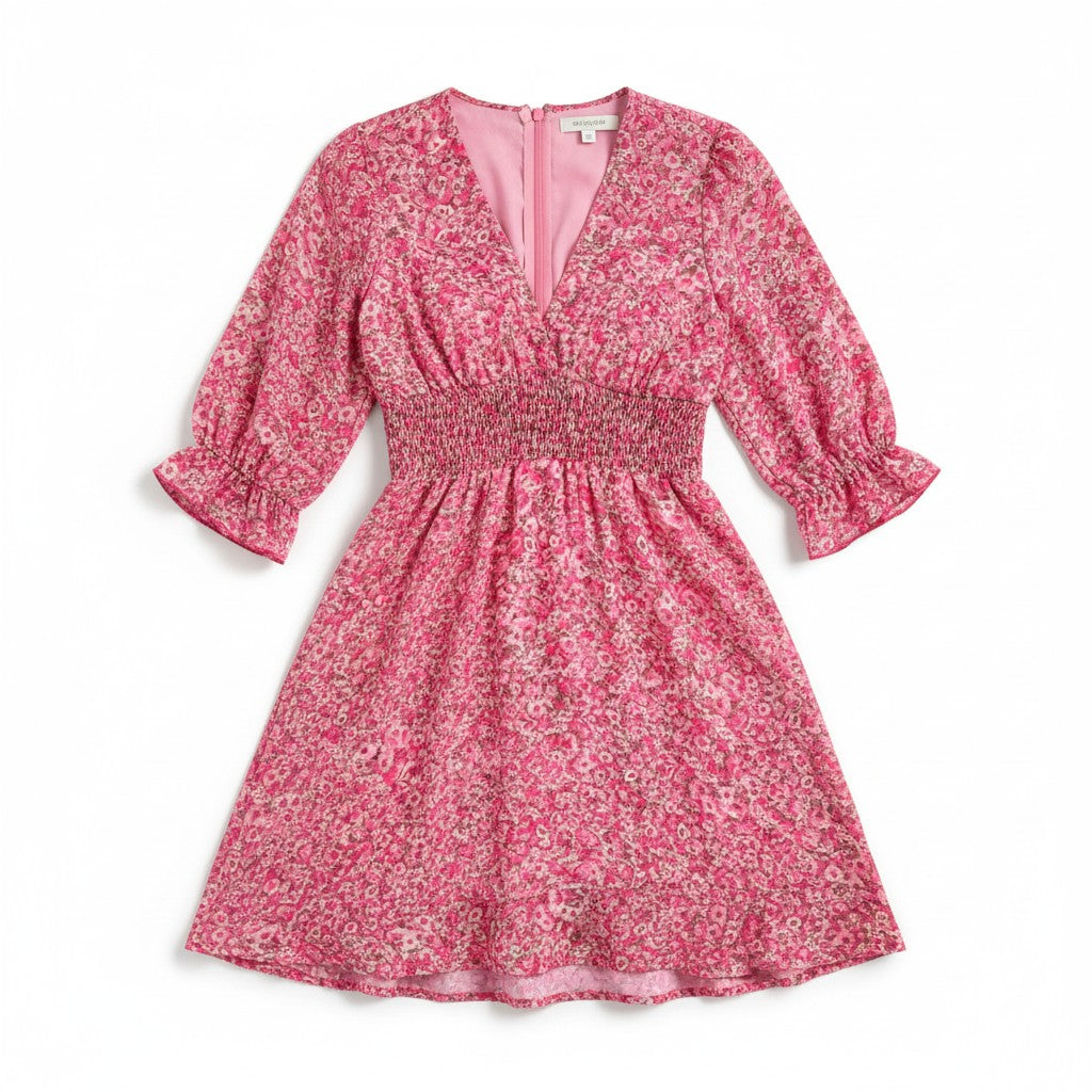 Women’s Autumn Mini Dress Casual Fall Everyday Outfit-Bon Voyage Vintage