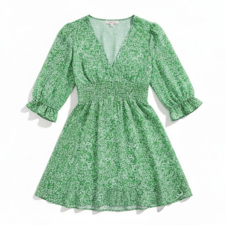 Women’s Autumn Mini Dress Casual Fall Everyday Outfit-Bon Voyage Vintage