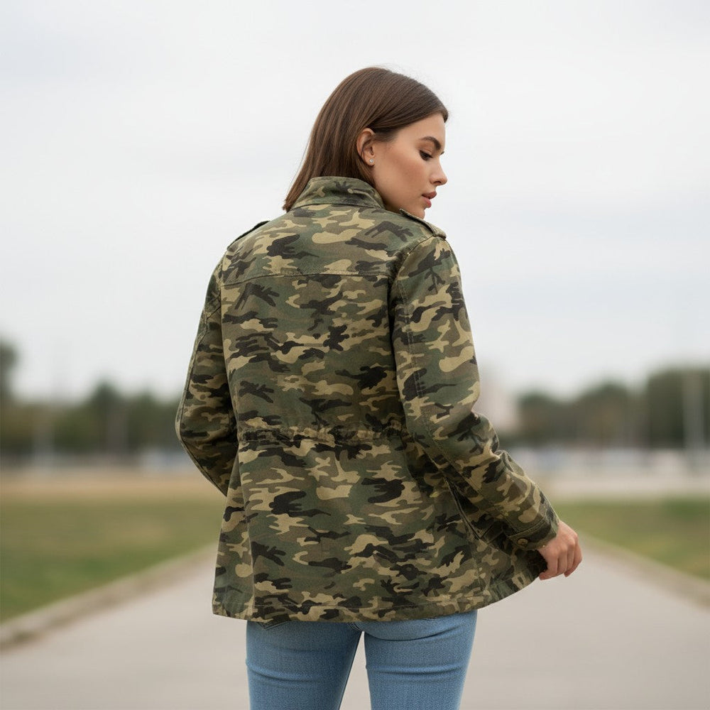 Women's Camouflage Work-From-Home Jacket-Bon Voyage Vintage