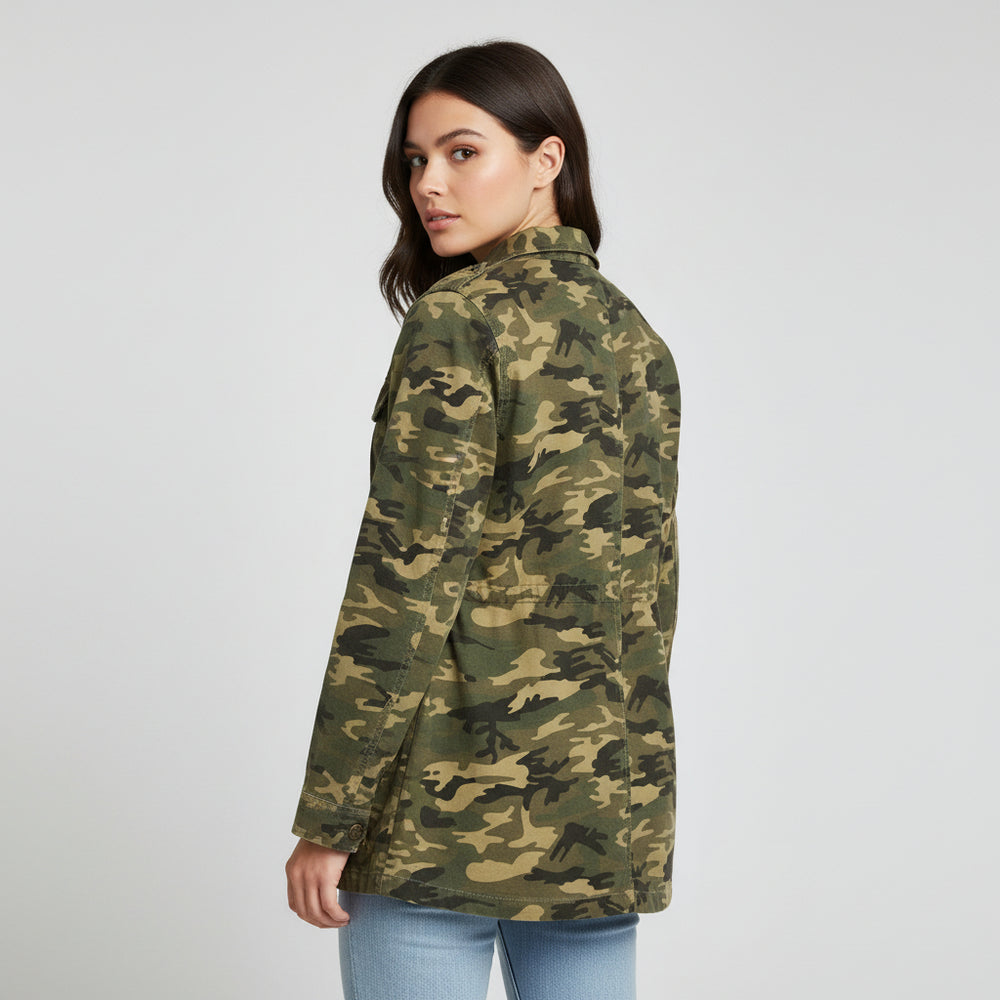 Women's Camouflage Work-From-Home Jacket-Bon Voyage Vintage