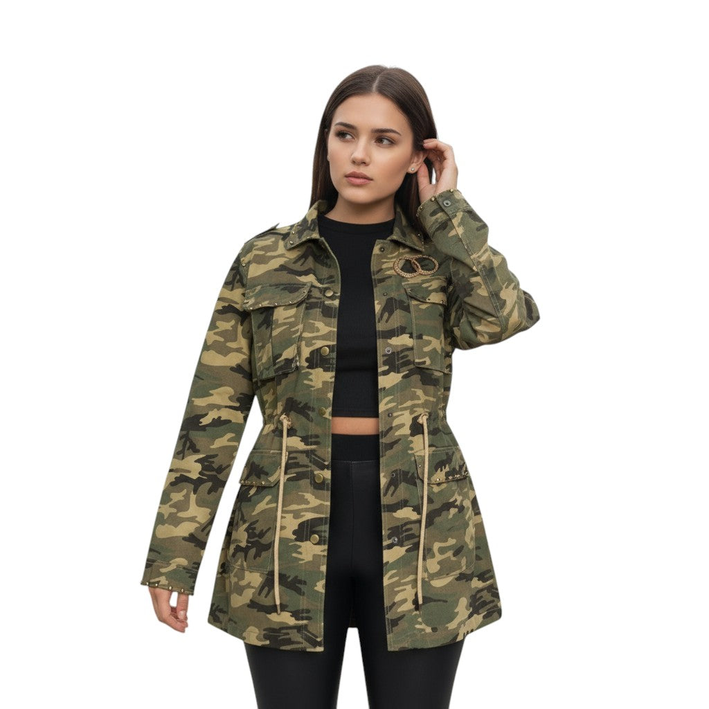 Women's Camouflage Work-From-Home Jacket-Bon Voyage Vintage