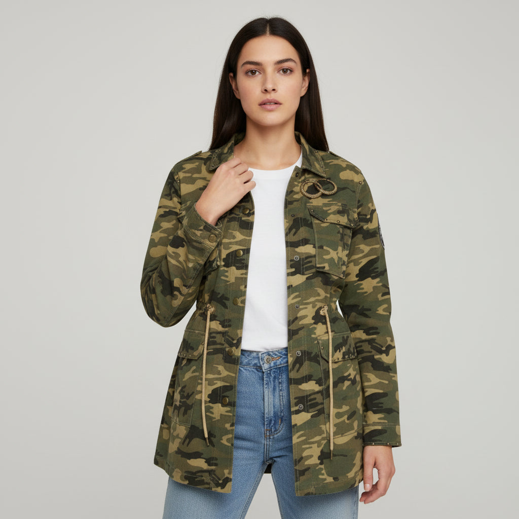Women's Camouflage Work-From-Home Jacket-Bon Voyage Vintage