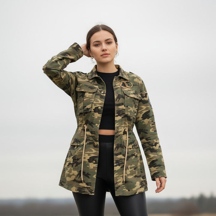 Women's Camouflage Work-From-Home Jacket-Bon Voyage Vintage