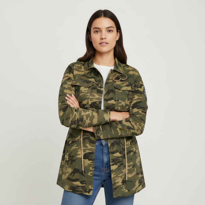 Women's Camouflage Work-From-Home Jacket-Bon Voyage Vintage