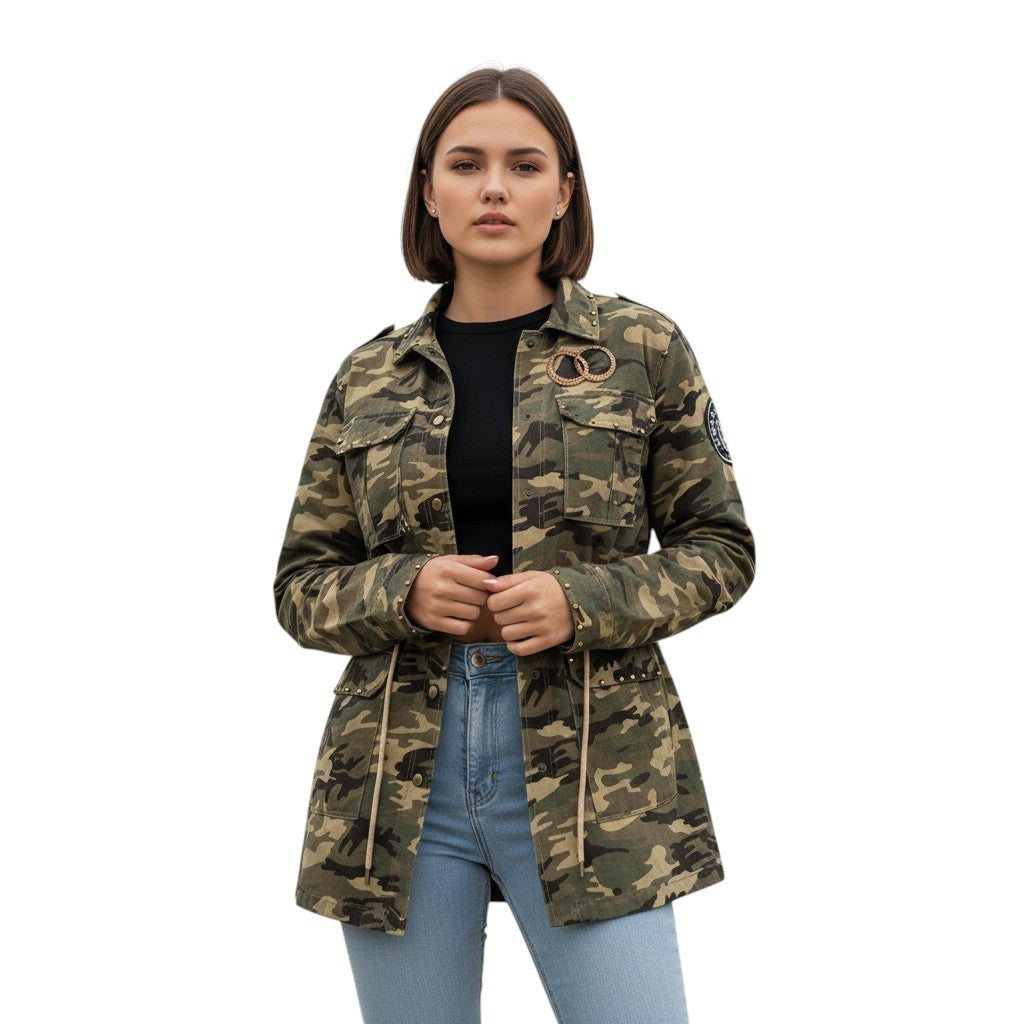 Women's Camouflage Work-From-Home Jacket-Bon Voyage Vintage