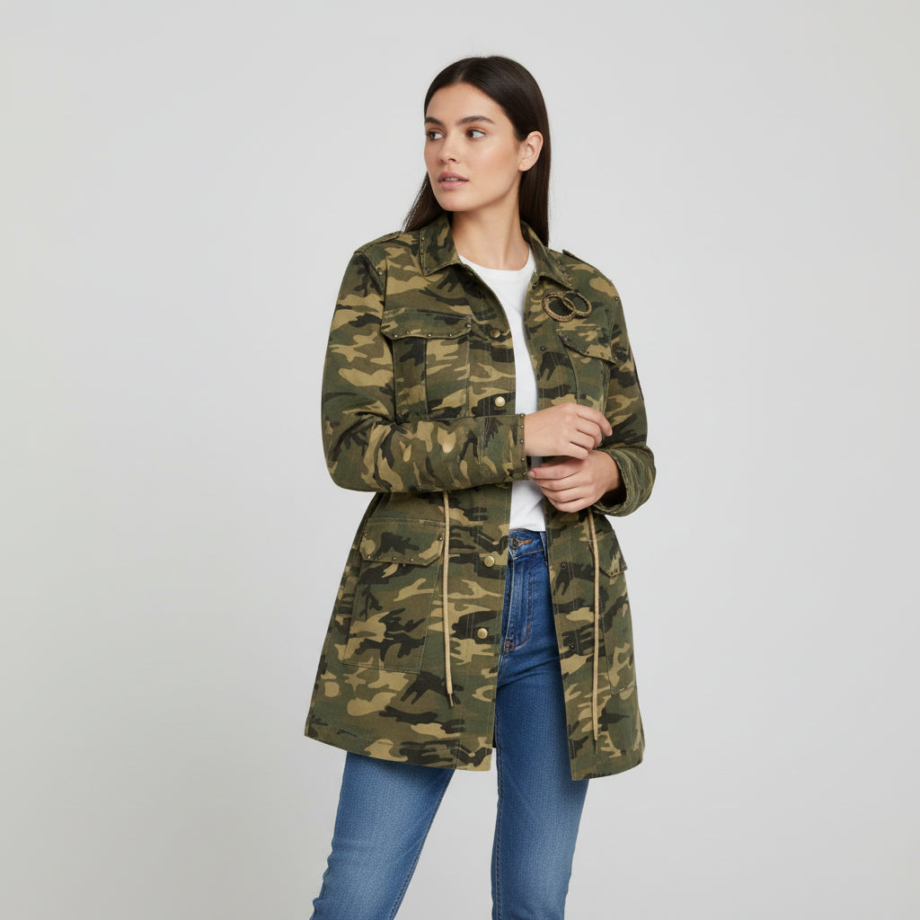 Women's Camouflage Work-From-Home Jacket-Bon Voyage Vintage