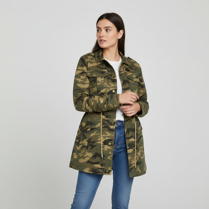 Women's Camouflage Work-From-Home Jacket-Bon Voyage Vintage