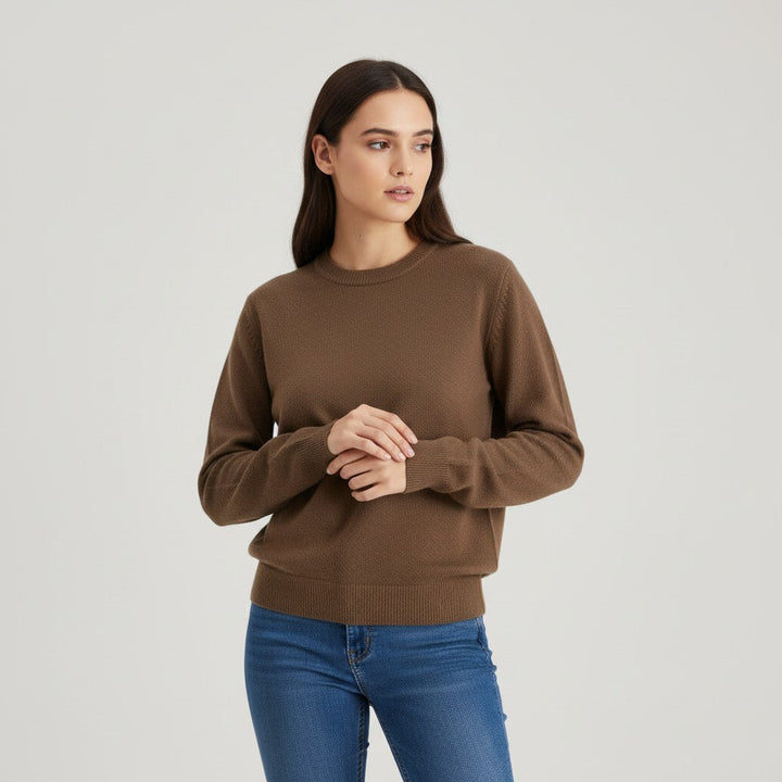 Women’s Cashmere Blend Sweater Soft Elegant Knit Top-Bon Voyage Vintage