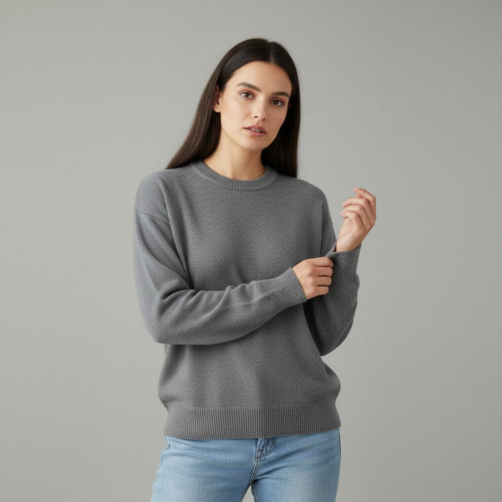 Women’s Cashmere Blend Sweater Soft Elegant Knit Top-Bon Voyage Vintage