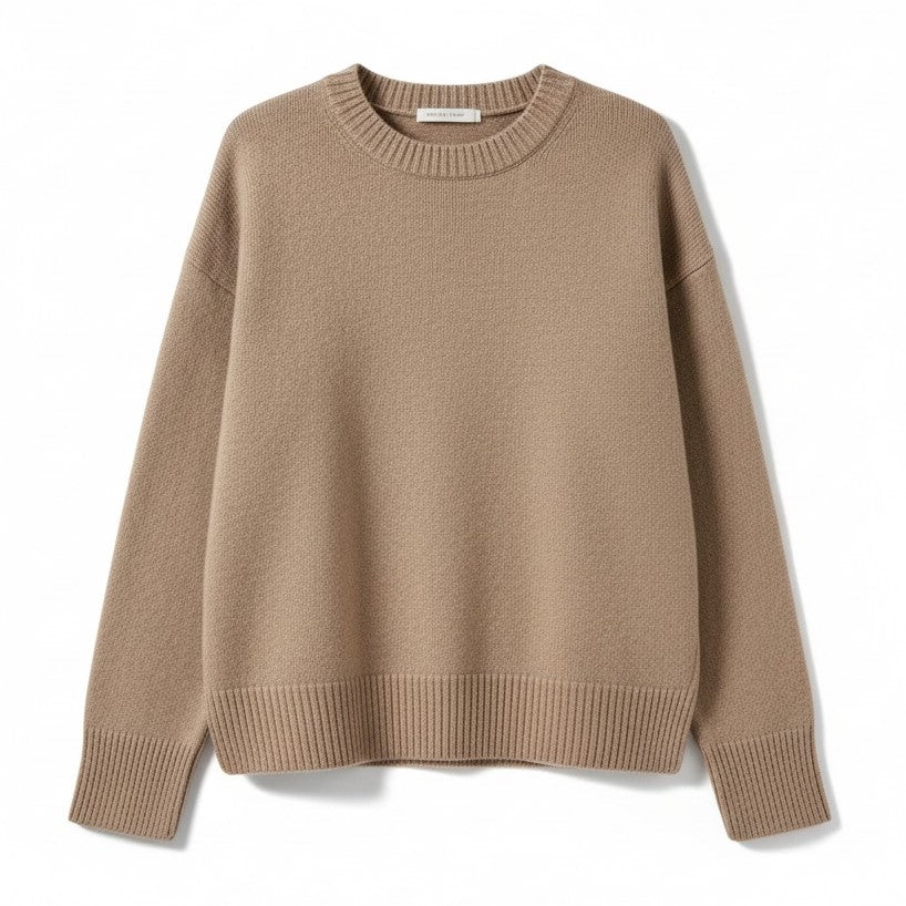 Women’s Cashmere Blend Sweater Soft Elegant Knit Top-Bon Voyage Vintage