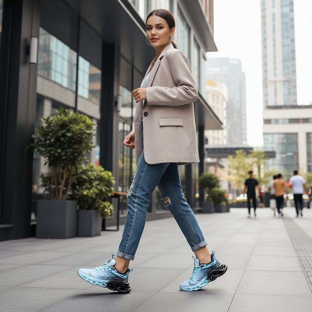 Women's Casual Lace-Up Lightweight Sneakers-Bon Voyage Vintage
