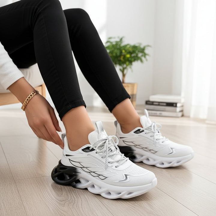 Women's Casual Lace-Up Lightweight Sneakers-Bon Voyage Vintage
