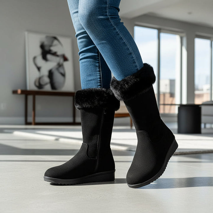 Women’s Casual Long Winter Boots for Snowfall-Bon Voyage Vintage