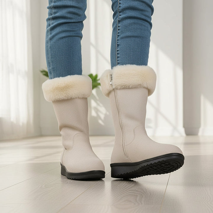 Women’s Casual Long Winter Boots for Snowfall-Bon Voyage Vintage