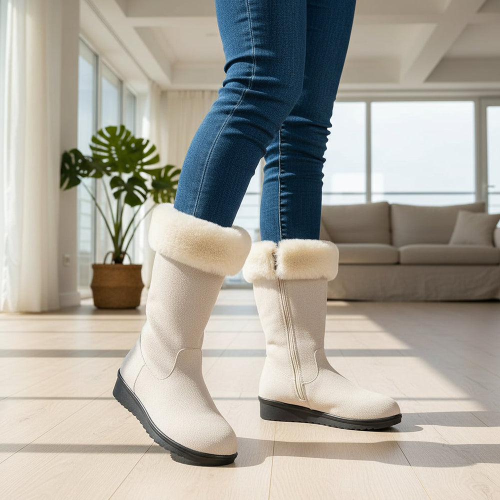 Women’s Casual Long Winter Boots for Snowfall-Bon Voyage Vintage