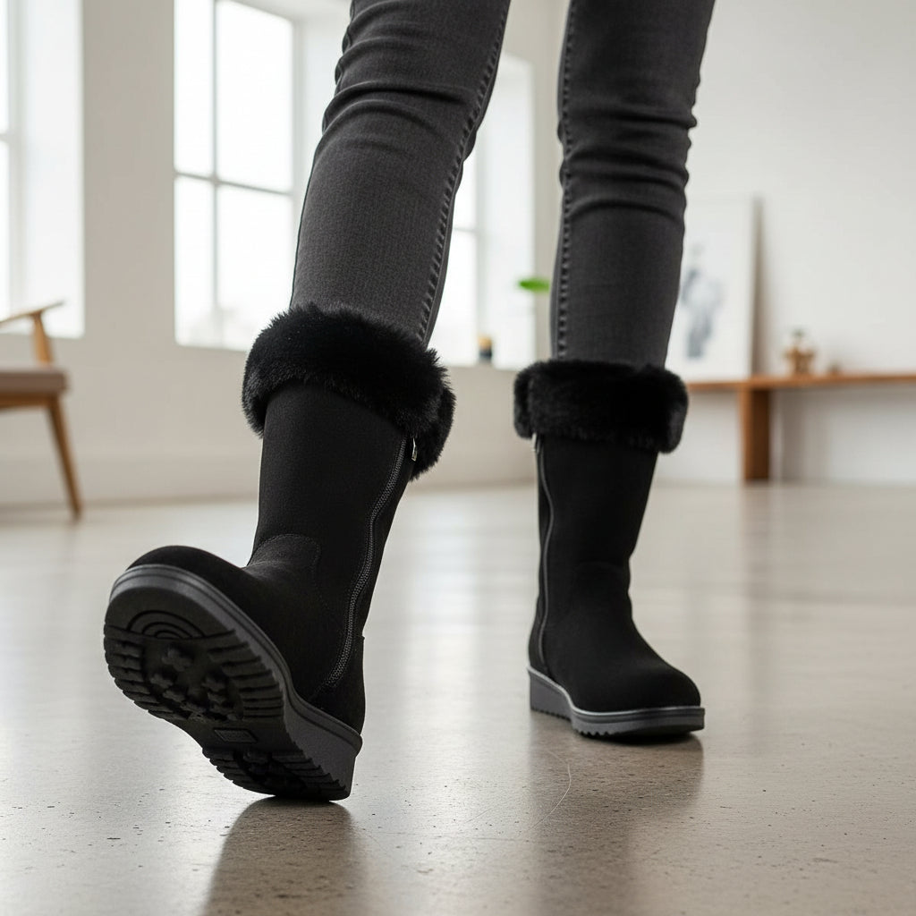 Women’s Casual Long Winter Boots for Snowfall-Bon Voyage Vintage