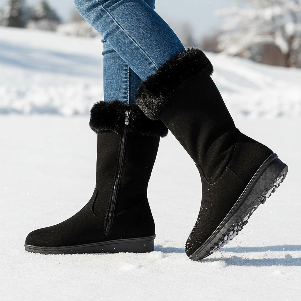 Women’s Casual Long Winter Boots for Snowfall-Bon Voyage Vintage