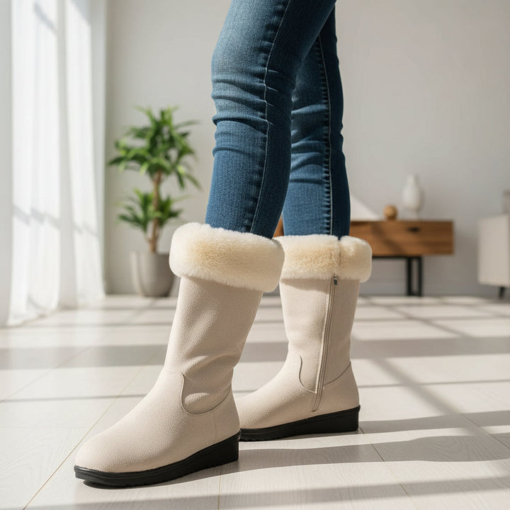 Women’s Casual Long Winter Boots for Snowfall-Bon Voyage Vintage